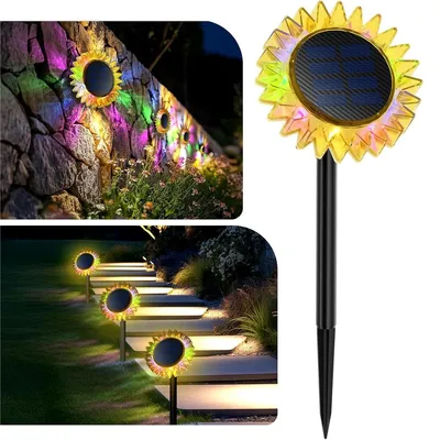 Produktbild von Solarlampen für Außen Garten,Solar Gartenleuchten, Solargartenlichter Wasserdicht Solarleuchten 34.5cm, für Wand, Rasen, Garten, Gehweg