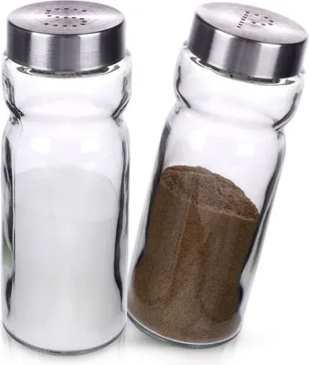 Produktbild von Edles Set für Salz & Pfeffer aus Glas und Edelstahl