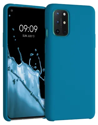 Produktbild von kwmobile Handyhülle für OnePlus 8T Hülle - Case Silikon - Kabelloses Laden - Schutzhülle Cover in Karibikblau