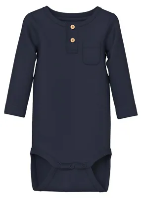 Immagine prodotto di NAME IT, Body a maniche lunghe da uomo, modello Nbmbalon Ls, colore blu navy, taglia numerica 50