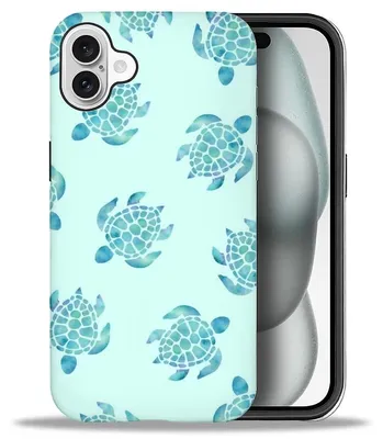 Productafbeelding van iPhone Hoes met Zeeschildpaddenpatroon, Schokbestendig