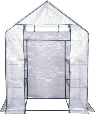 Produktbild von Klimaatgecontroleerde Tuinkas - Kweekkast - Moestuin - Serre - Glas - 120x60x200cm