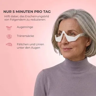 Obrázok produktu pre Okuliare s LED diódami na ošetrenie oblasti pod očami, využívajúce červené svetlo a mikropulzy – LUMOEYE