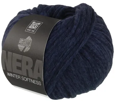 Produktbild von Lana Grossa WINTER SOFTNESS (Nera) 50 g zartes Baumwollschlauchgarn, voluminös gefüllt 70 m Farbe 006 - Dunkelblau
