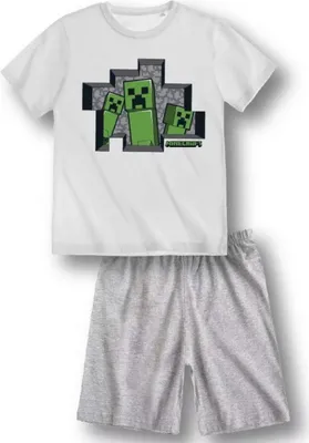 Produktbild von Minecraft CREEPER Kinder Pyjama Schlafanzug kurzarm Gr. 116 - 152 116 (6 Jahre)