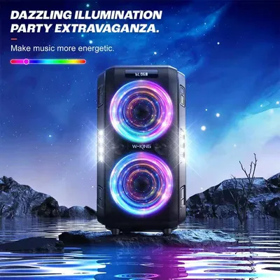 Produktbild von Bluetooth-Lautsprecher – Tragbarer Lautsprecher – 250 Watt Spitzenleistung – 12 Bässeinstellungen