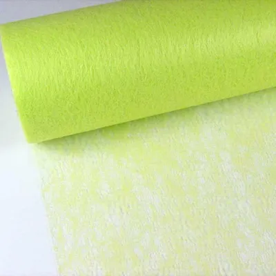 Produktbild von 10m Vlies Tischband 48cm Tischläufer Hochzeit Party Taufe Tischdeko Stoff, Farbe:hellgrün