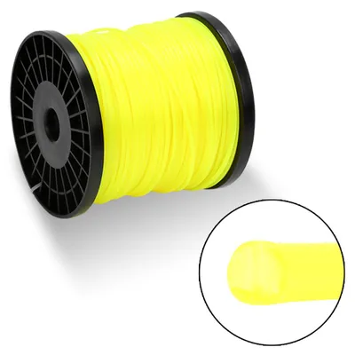 Obrázek produktu pro Izrielar struna do sekačky 100 m, kulatá/hvězdicová/šestihranná, náhradní struny do sekačky, 2,4 mm, žlutá