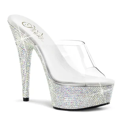Produktbild von BEJEWELED-601DM Damen Slipper von Pleaser, Transparent EU 36, US 6