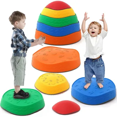 Image de Ensemble de 5 pierres d'équilibre pour enfants, avec fonction antidérapante