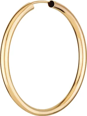 Produktbild von Einzel 585 Gelbgold Creole Ohrring Ohrschmuck 2,5mm Rund Goldohrring 40mm 9033