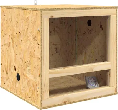 Immagine prodotto di vidaXL Terrario marrone 50 x 50 x 50 cm OSB