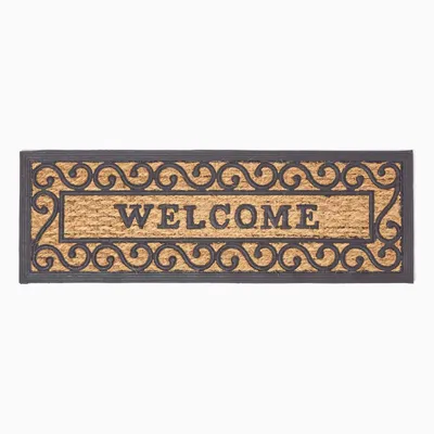 Produktbild von HOMESCAPES Fußmatte - Welcome - Schwarz/Braun