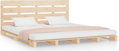 Obrázek produktu pro vidaXL Postel z masivu bez matrace 135x190 cm borovice