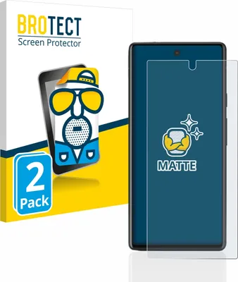 Produktbild von 2x BROTECT Schutzfolie für Google Pixel 6a Displayschutz Displayschutzfolie Folie Matt Entspiegelungsfolie