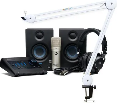 Produktbild von Presonus Recording-Set Quantum ES Ultimate Bundle mit Gelenkarm Weiss