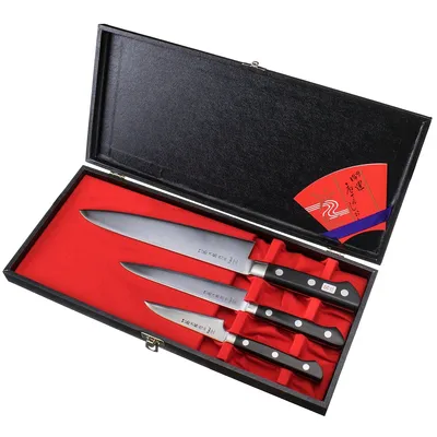 Produktbild von Set mit 3 Tojiro DP3-Messern: F-800 + F-802 + F-808