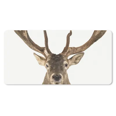 Produktbild von MuchoWow® Schreibtischunterlage Hirsche - Tiere - Geweihe - Kinder - Jungen 80x40 cm - XXL Mauspad - Gaming Mauspad