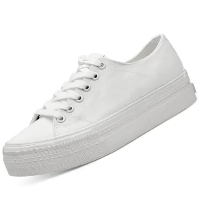 Produktbild von Tamaris Damen Plateau Canvas Sneaker Weiß