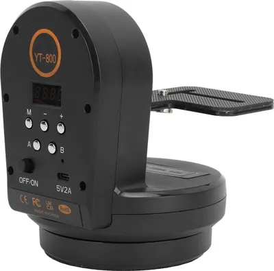 Obrázek produktu pro YT800 Panoramatická otočná a naklápěcí hlava 5 W 2,4 GHz Dálkové ovládání 360 stupňů 1/4 palcového otvoru pro šrouby Fotografické příslušenství