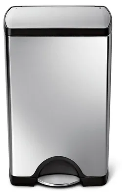 Zdjęcie produktu dla simplehuman CW1814 poubelle rectangulaire à pédale, acier inox brossé anti-traces 38 L