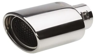 Imagen del producto de Simoni Racing: Embellecedor de escape para modelos TRX/75, tubo de escape, embellecedor de 178 mm, oval, recto, de acero inoxidable