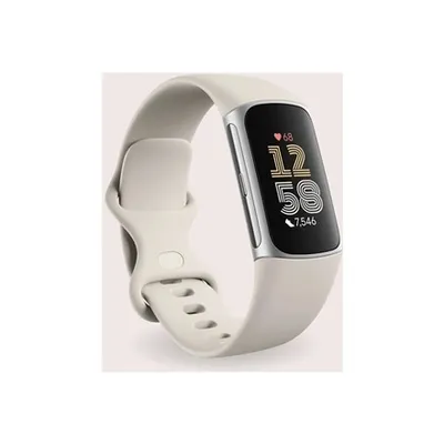 Obrázek produktu pro Fitbit Charge 6, Náramek pro sledování aktivity, AMOLED, GPS, NFC, Voděodolný, Stříbrná