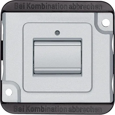 Obrázok produktu pre Merten MEG3156-7060, Tlačidlový spínač, 1P, Strieborná, IP20, 250 V, 10 A