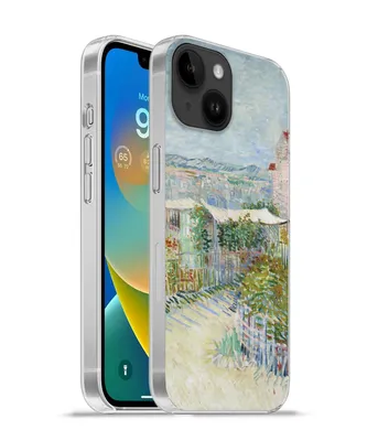 Produktbild von MuchoWow® Handyhülle Schutzhülle Hülle für Apple iPhone 14 - Softcase Montmartre: hinter der Mühle von Galette - Vincent van Gogh Silikon Softcase Handy Hülle - Mobiltelefonhülle