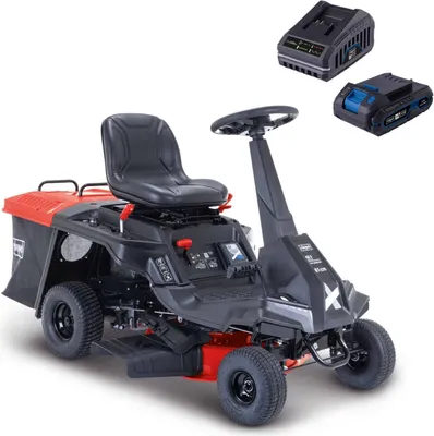 Produktbild von Scheppach Benzin-Aufsitzrasenmäher MR230-61 | 6,0PS / 4,4kW 4-Takt-Benzinmotor | 61cm Schnittbreite | 150L Fangsack | Elektro-Start | 4 Vorwärtsgänge