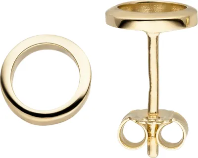 Produktbild von JOBO Ohrstecker Kreis 333 Gold Gelbgold 7,5 mm