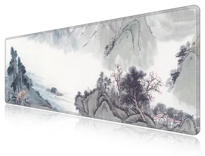 Image de Tapis de souris gaming XXL, dimensions 80x30x0,3 cm, avec motif, base en caoutchouc antidérapante, surface ultra-lisse