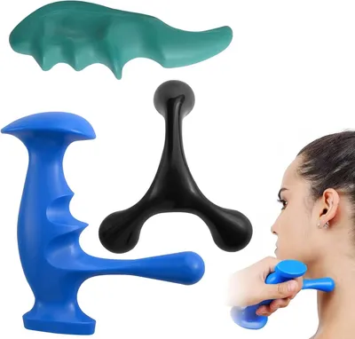 Produktbild von 3 Massagegeräte: Akupressur-Massage für beide Seiten, tiefgehende Triggerpunkt-Massage