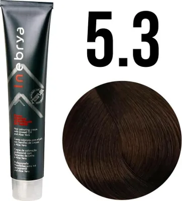 Zdjęcie produktu dla INEBRYA FARBA DO WŁOSÓW 100ml 5/3 jasny brąz złoty