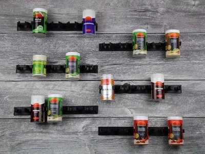 Obrázek produktu pro 6policový regál na bylinky, černý, pro 30 bylinek