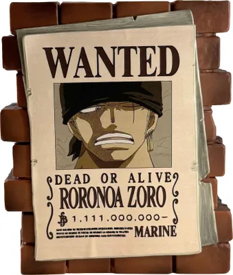 Image de Skarbonka PVC Zoro Wanted - oficjalna licencja, 15 cm, wysoka jakość