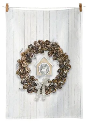 Produktbild von Geschirrtuch – Kitchen towel 50x70 cm – Pine Cone Wreath - Hirsch