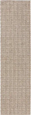 Immagine prodotto di benuta tappeto da interno ed esterno Kaleo Crema/Beige 70x200 cm tappeto soggiorno tappeto da esterno passatoia moderno pelo corto scandinavo