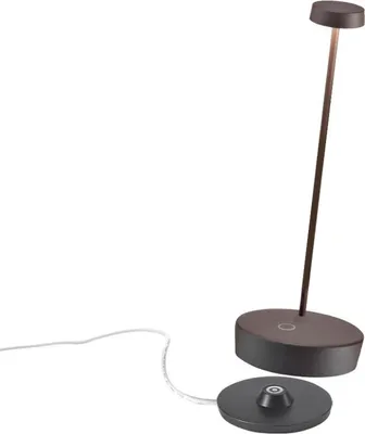 Obrázok produktu pre Stolná LED lampa Zafferano Swap Pro Corten, dobíjateľná a stmievateľná, 2200-2700-3000K - maximálny výkon 9 h