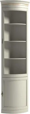 Produktbild von Eckvitrine Eckschrank Vitrine Glasvitrine Eckmöbel Wohnzimmervitrine Holzvitrine
