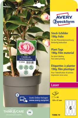 Immagine prodotto di Avery T3006-10 accessorio per vaso Etichetta per pianta