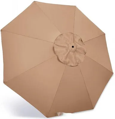 Image de Parasol de jardin - 2,7 m, stable et robuste, 6 baleines, protection UV, imperméable, pour l'extérieur, le jardin, la terrasse