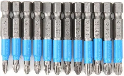Produktbild von Kreuzschlitz-Schraubendreherbits 1/4 Zoll Sechskant S2 Legierter Stahl