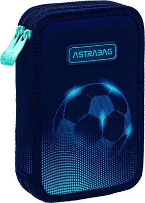 Zdjęcie produktu dla Piórnik dwukomorowy Astrabag Football Light