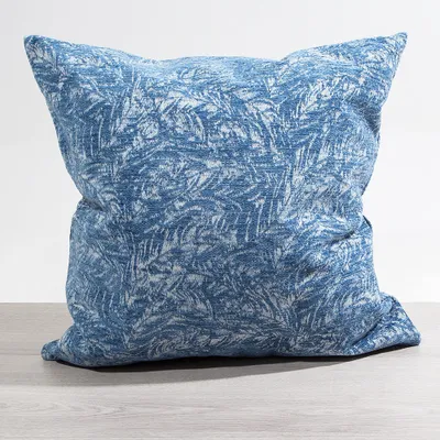 Produktbild von Kissen Deko von Lysel - blau Saida 48x48 Polyacetylen Polyester Baumwolle kissenbezug Dekokissen