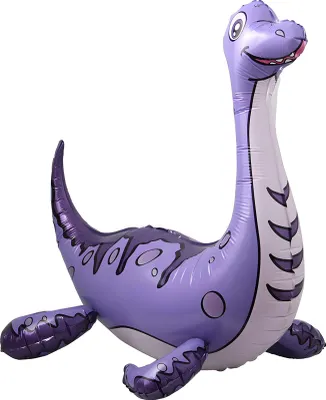 Immagine prodotto di Palloncino in foil 3D con dinosauro e zampe mobili, 19 viola, ca. 58 x 60 cm