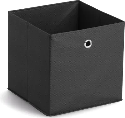 Produktbild von Zeller Aufbewahrungsbox, schwarz, Vlies 32x32x32