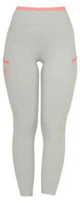 Zdjęcie produktu dla Equestro Perforated Hybrid Training – legginsy damskie, kolor szary, rozmiar S