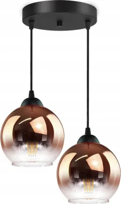 Produktbild von FKL DESIGN Home Deco Deckenlampe Pendellampe Hängelampe Kugel Schwarz Grau Weiß