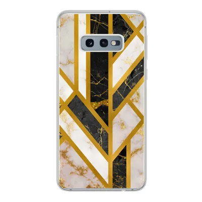 Produktbild von MuchoWow® Handyhülle Schutzhülle Hülle für Samsung Galaxy S10e Marmor - Gold - Glitzer - Luxus Silikon Softcase Handy Hülle - Handy